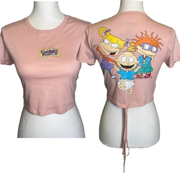 RUGRATS 90s Style Crop Top, baby tee, Graphic Tee - Picture 1 of 11